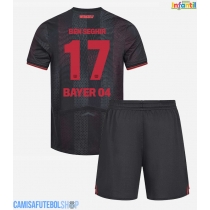 Camisa de time de futebol Bayer Leverkusen Eliesse Ben Seghir #17 Replicas 1º Equipamento Infantil 2025-26 Manga Curta (+ Calças curtas)